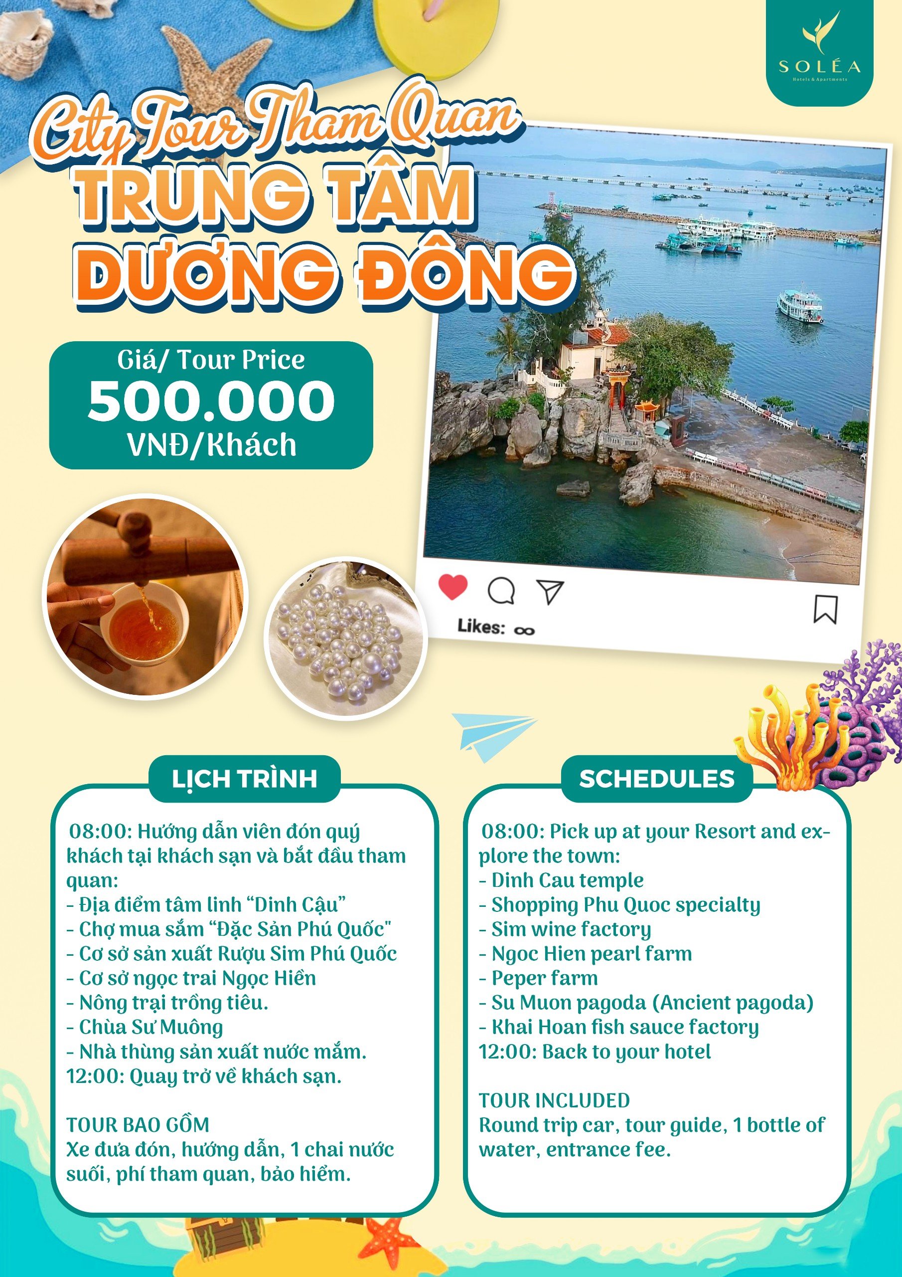 Tour Khám phá Trung Tâm Dương Đông - Hotel Phu Quoc - Solea